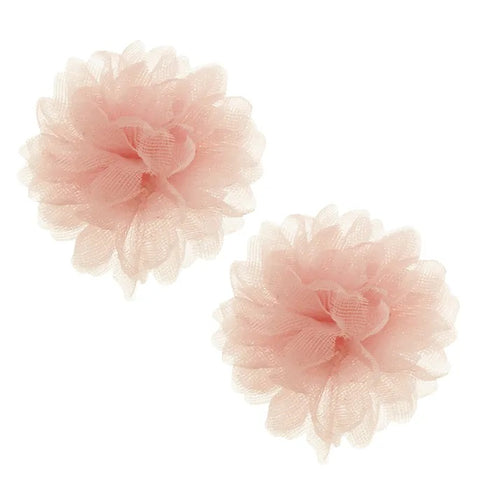 1.5cm x 4cm Tulle Flowers (available in 3 colours)